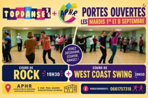 Portes ouvertes APHR Topdanse76 cours de rock et de west coast swing