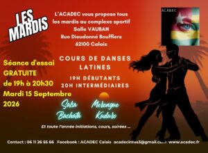PORTES OUVERTES REPRISE COURS DE DANSES LATINES