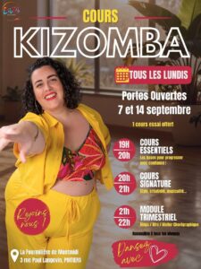 Portes ouvertes saison 2026/2027 – Cours Kizomba•Semba – Enjoy Kizomba