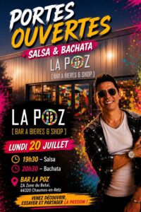 🎉 PORTES OUVERTES – SALSA & BACHATA À LA POZ PORNIC 💃🕺 Lundi 20 Juillet