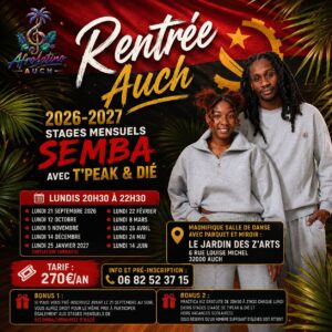 🇦🇴 Rentrée 2026-2027 SEMBA/KIZOMBA 🇦🇴 AfroLatino AUCH