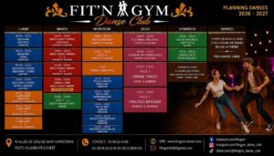 RENTREE FIT&rsquo;N GYM DANSE CLUB SEMAINE DECOUVERTE DU LUNDI 07 AU 18 SEPTEMBRE
