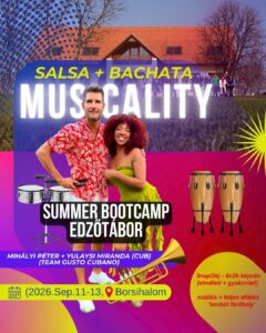 Salsa+Bachata Musicality (zeneiség-zeneértelmezés), hangszeres edzőtábor, kezdőknek/haladóknak!