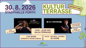 Salsa-Terrasse auf der Kulturterrasse Fürth – Sommer, Musik & Tanz