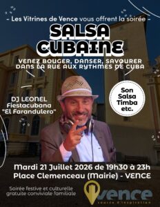 Soirée Cubaine – Dansons au Village de VENCE