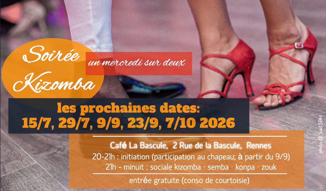 Soirée Kizomba – les mercredis à La Bascule