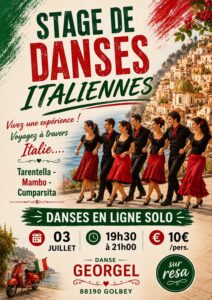 STAGE DANSE ITALIENNES