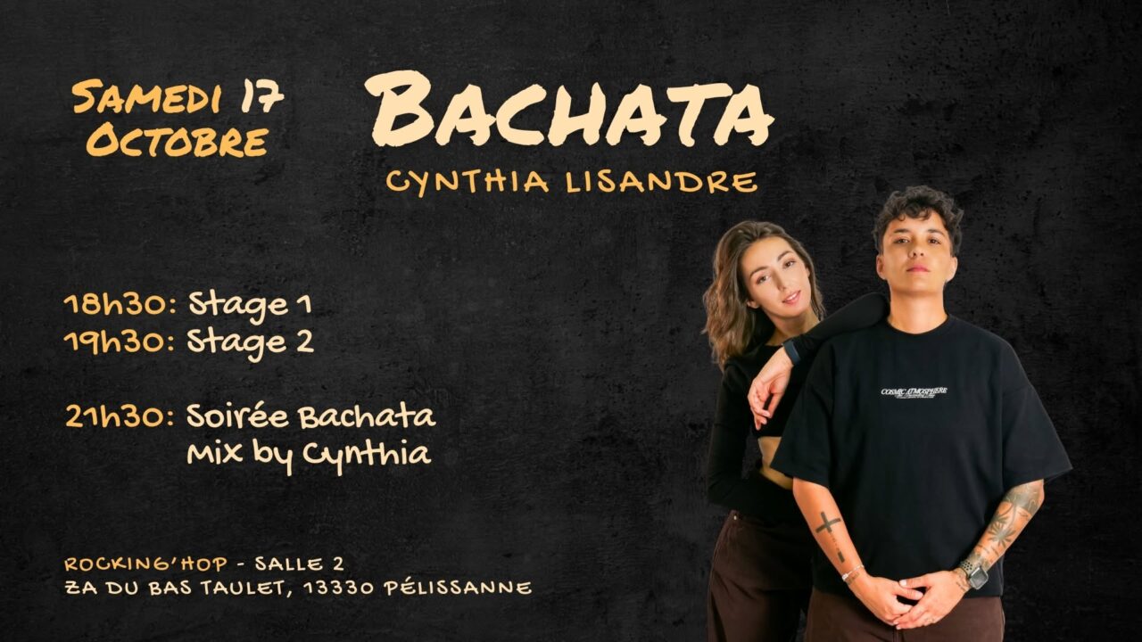 Stages + Soirée 100% Bachata samedi 17 octobre