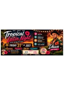 🌴 Tropical Latin Night with Special Guest Teacher Dhiwa 🌴