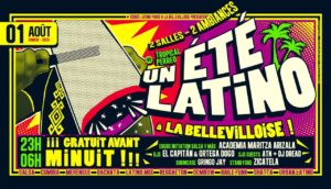 UN ÉTÉ LATiNO à LA BELLEViLLOiSE 2026 ☀️ 01/08 💦 2 SALLES (Tropical -vs- Perreo)🏝️ FREE AV. MiNUiT