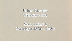 Urban Kiz – Nybörjarkurs hösten 2026 – Gratis prova på 17 augusti