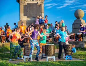 West African drumming class 6.30 – 7.55 pm, dancing class 8 – 9.30 pm