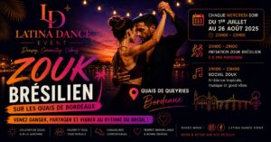 Zouk Brésilien et Bachata sur les Quais de Queyries