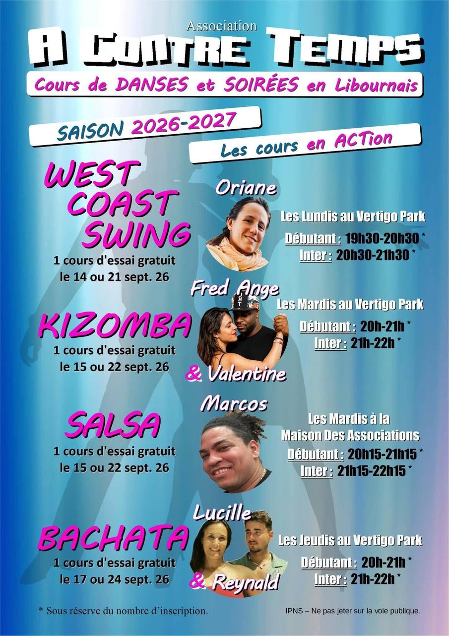ACT : Portes ouvertes cours de danse KIZOMBA