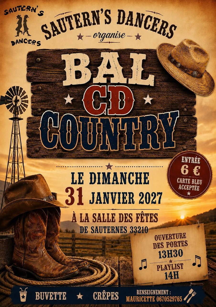 bal cd country à Sauternes