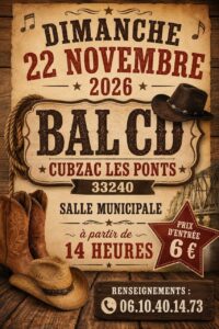 Bal CD cubzac les ponts 33240