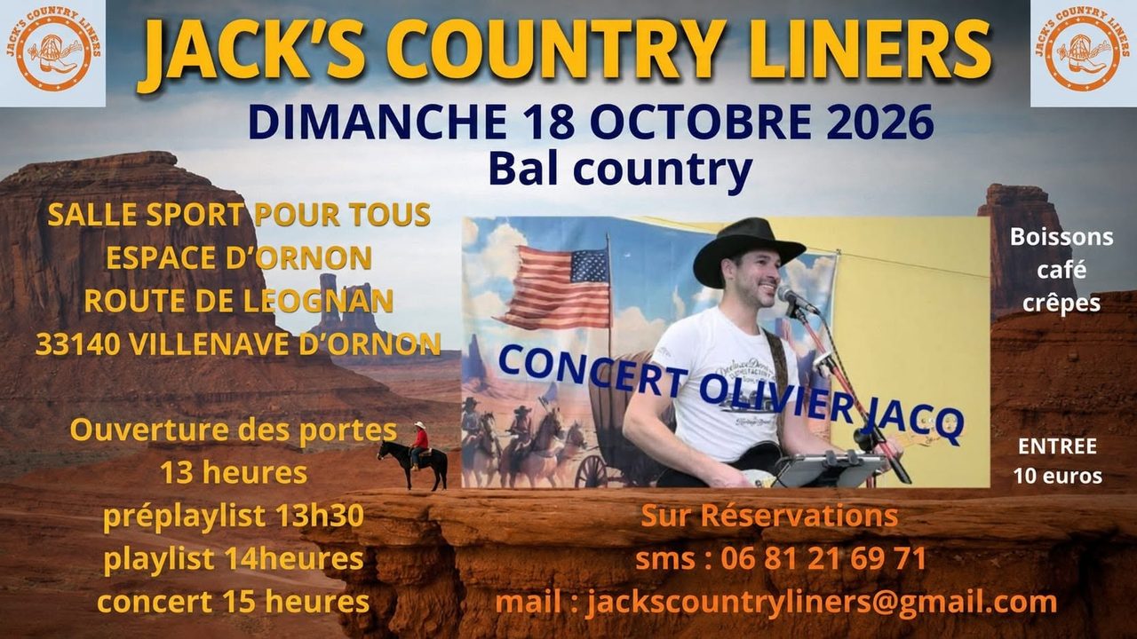 bal country + concert Olivier Jacq