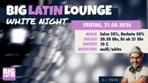 BIG LATIN LOUNGE – White Night | Salsa & Bachata Social (50/50 Edition)