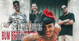 BUM BETTY – Soirée dansante Music Live au 144 Dance Studio