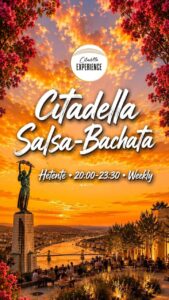 CITADELLA Salsa-Bachata 08.05 SZERDA-Wednesday • 20:00-23:30 Citadella Kávézó terasz + Welcome drink