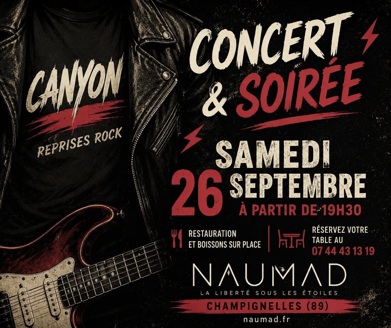 CONCERT & SOIRÉE ROCK avec CANYON