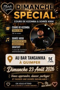 Cour de Kizomba suivie d’une soirée kbsk