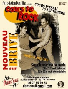 COURS DE ROCK PRÈS DE BRIVE ! Nouveau à la rentrée 2026-2027