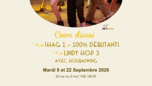 Cours d&rsquo;essai de Shag Débutant et Lindy Hop 3