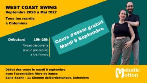 Cours d&rsquo;essai Débutant West Coast Swing
