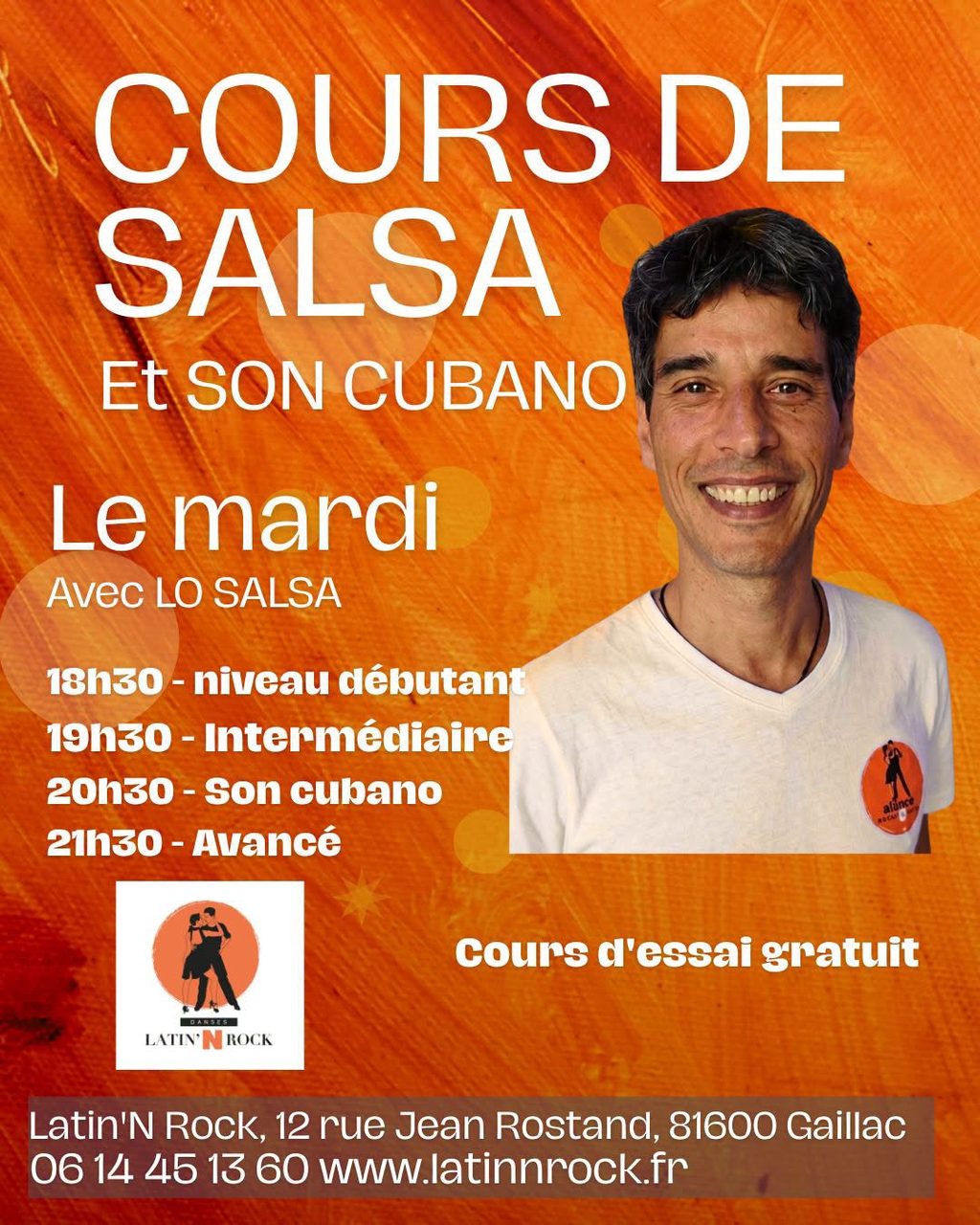 Cours d&rsquo;essai GRATUIT SALSA