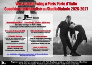 Cours West Coast Swing – Coaching Personnalisé avec Bret & Joëlle Navarre 2026-2027 – Paris