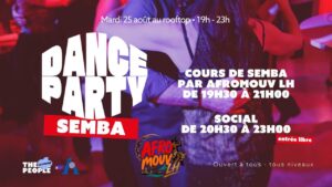 DANCE PARTY AU ROOFTOP 🕺SEMBA – Cours + Sociale