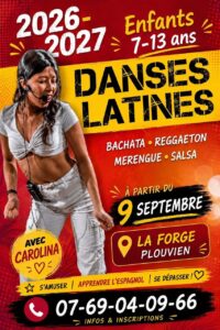 Danses latines – Plouvien – enfants 7 à 13 ans