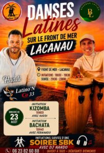 🌴 DANSES LATINES SUR LE FRONT DE MER – LACANAU 🌊☀️