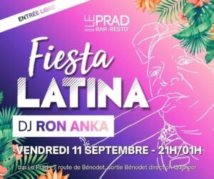 Fiesta Latina avec Dj Ron Anka @ Le PRAD