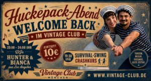 Huckepack Party im Vintage Club – Welcome back!