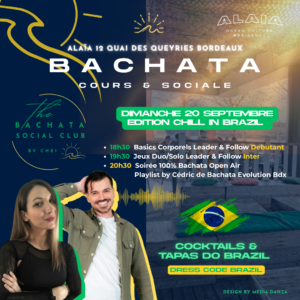 Alaïa 100% Bachata – Cours, Soirée & DJ set 🌅💗 Bordeaux