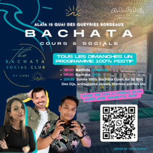 Alaïa 100% Bachata – Cours, Soirée & DJ set 🌅💗 Bordeaux