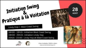 Initiation West Coast Swing et Lindy Hop et pratique Swing à la Visitation