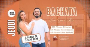 JEUDI – LILLE – BACHATA avec Sam & Colleen (The Dance Lab)