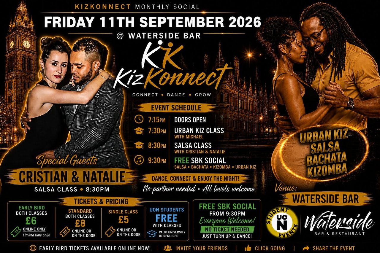 🔥 KIZKONNECT MONTHLY SOCIAL – NORTHAMPTON 🔥 URBAN KIZ • SALSA • BACHATA • KIZOMBA