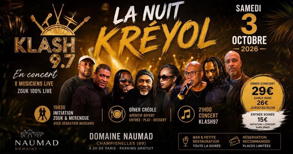 LA NUIT KRÉYOL — Klash97 en concert live