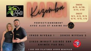 Mardi spéciale Kizomba O&rsquo;FILATS avec ALEX & KARINE KWH.