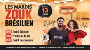 Mardis Zouk Brésilien à Metz – by Rodrigo & Julie