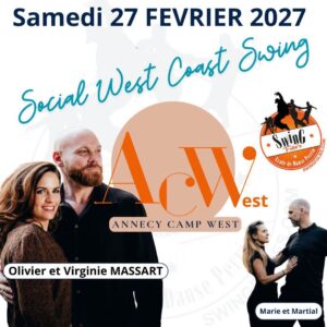Olivier et Virginie MASSART – Stage West Coast Swing – ANNECY – ACWest