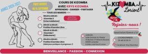 Porte Ouverte Cours de Kizomba Lorient/Lanester 2026-2027
