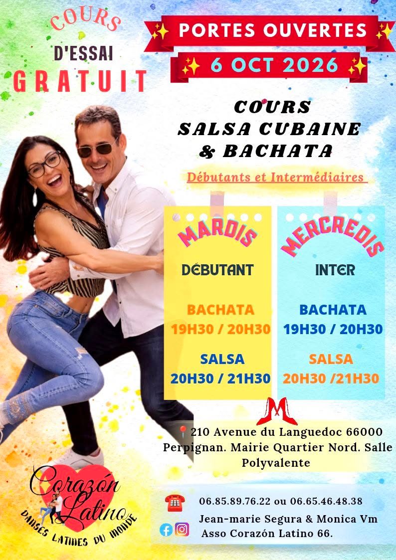 ✨✨PORTES OUVERTES 6 OCTOBRE A CORAZON LATINO 66