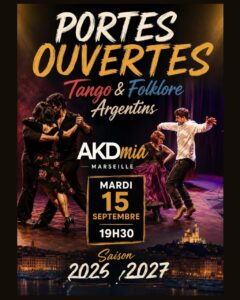 Portes Ouvertes AKDmia Gratis Mardi 15 sept 19H30