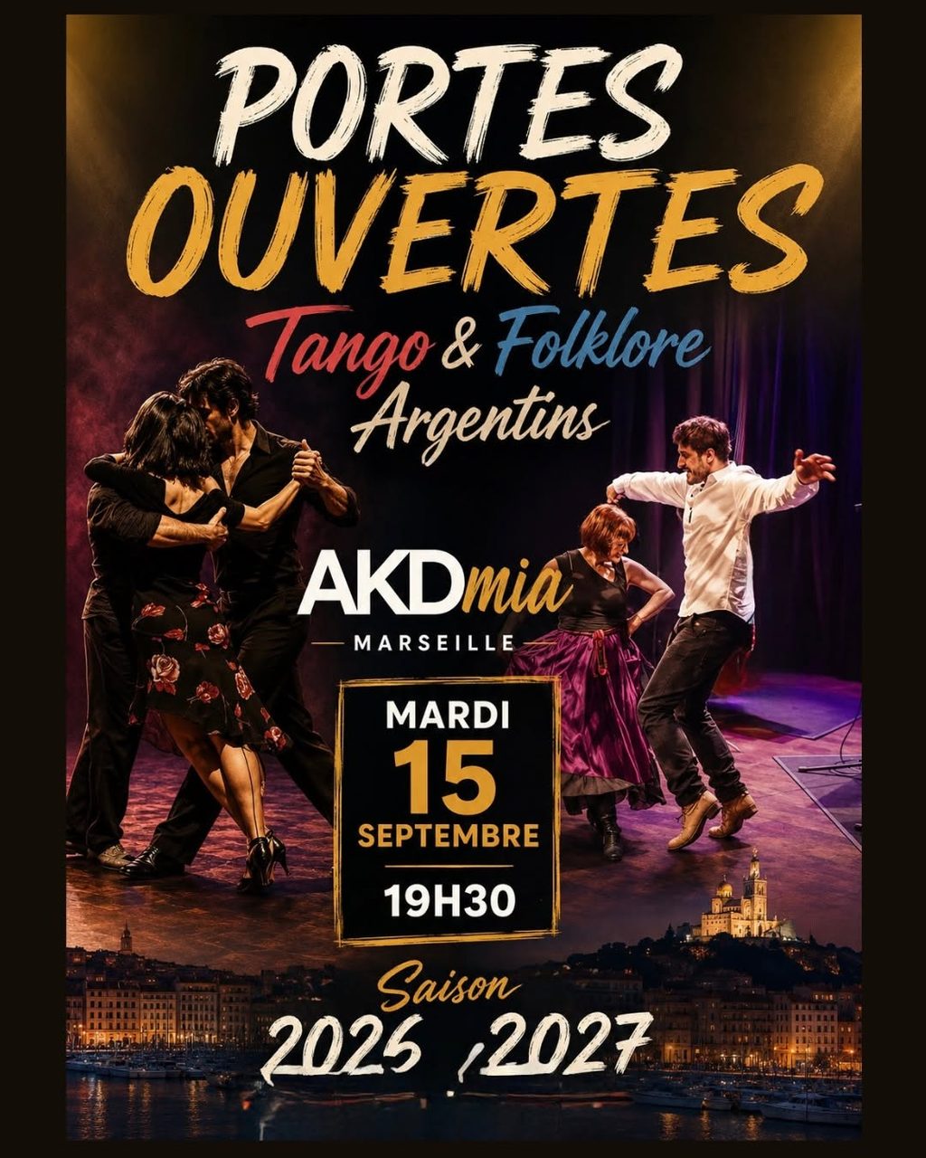 Portes Ouvertes AKDmia Gratis Mardi 15 sept 19H30