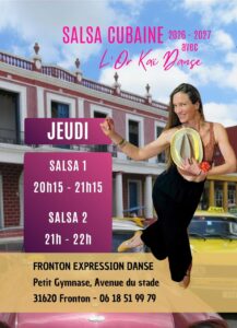 Portes-ouvertes : Cours hebdo de salsa pour tous à Fronton (31)
